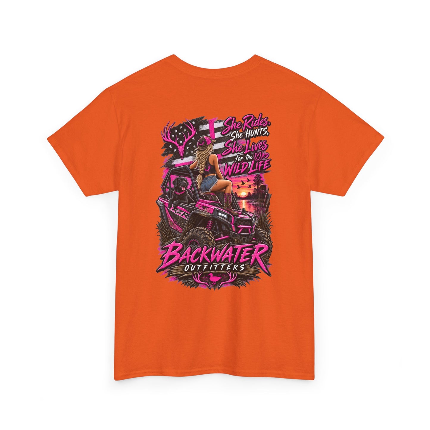 Backwater Bayou Graphic Tee — "Backwater Buttwhips" Outdoor Fishing & Hunting Shirt