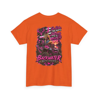 Backwater Bayou Graphic Tee — "Backwater Buttwhips" Outdoor Fishing & Hunting Shirt