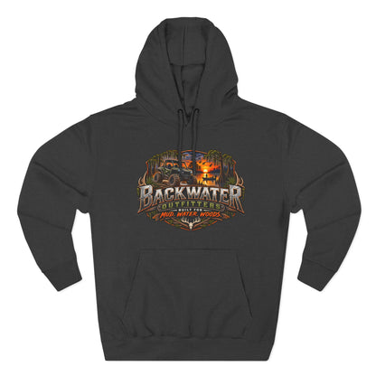 Backwater Outfitters Hoodie — Ride It, Hunt It, Fish It Graphic Pullover