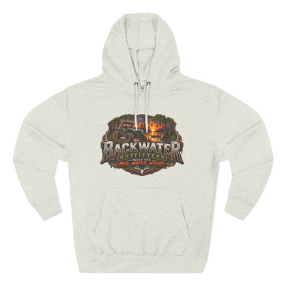 Backwater Outfitters Fishing Hoodie — "Master Baiter" Graphic Pullover