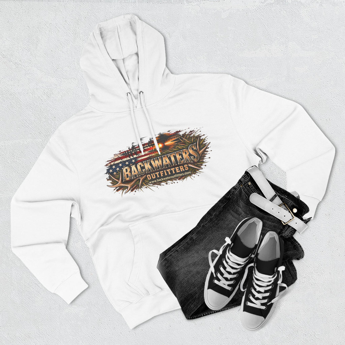 Backwater Outfitters “I Wasn’t Born to Fit In” Outdoor Hoodie