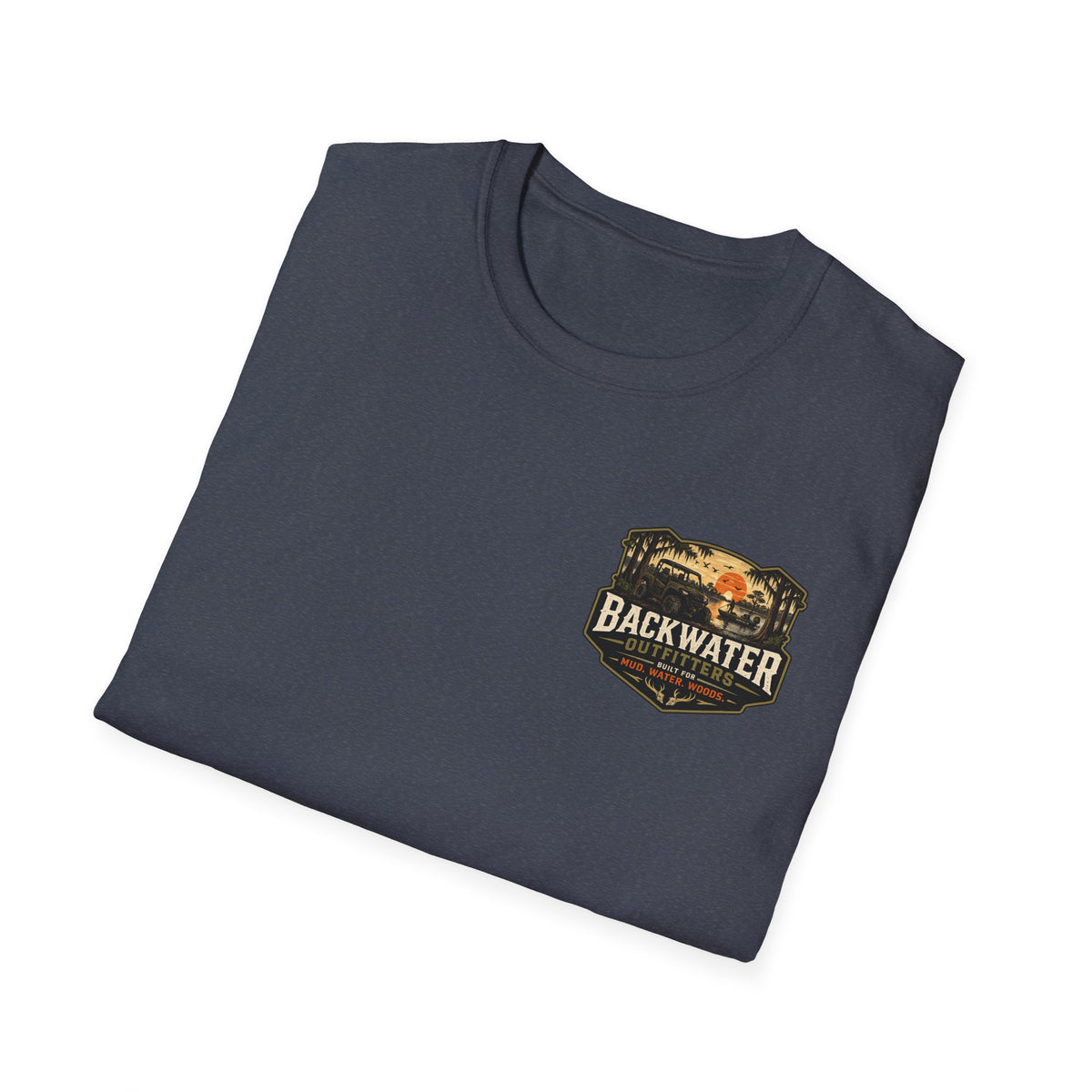 Backwater Outfitters Buggy T-Shirt — Vintage Sunset Fishing & Outdoors Tee