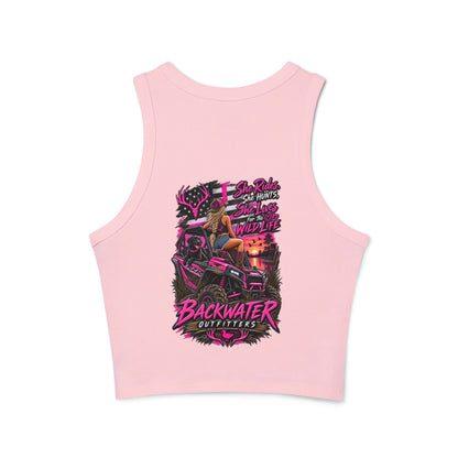 Women's Micro Rib Racer Tank Top