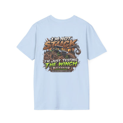 Buggy Off-Road T-Shirt — "I'm Not Stuck, I'm Just Testing the Winch" Truck & 4x4 Tee Printify