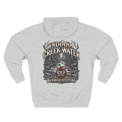 James Luker Indiana Creek Water Backwater Outfitters Hoodie Printify