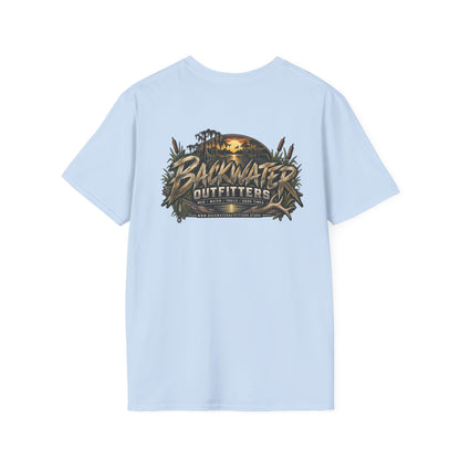 Backwater Outfitters T-Shirt – Sunset Marsh Fishing Tee Printify