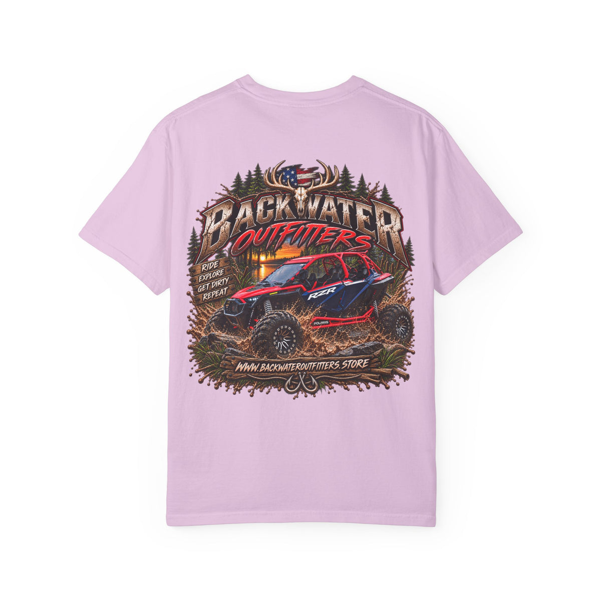 Off-Road UTV Graphic T-Shirt — "Backwater Outfitters" Adventure Tee