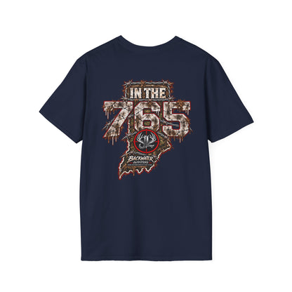 James Luker in the 765 t shirt by Backwater Graphic T-Shirt Printify