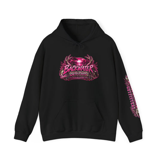 Girl Backwater Outfitters "Mud Looks Better Pink" Hoodie Printify