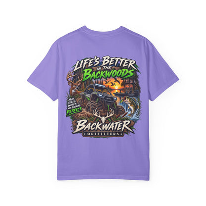 Backwater Outdoor Logo T-Shirt — Retro Fishing & Camping Tee