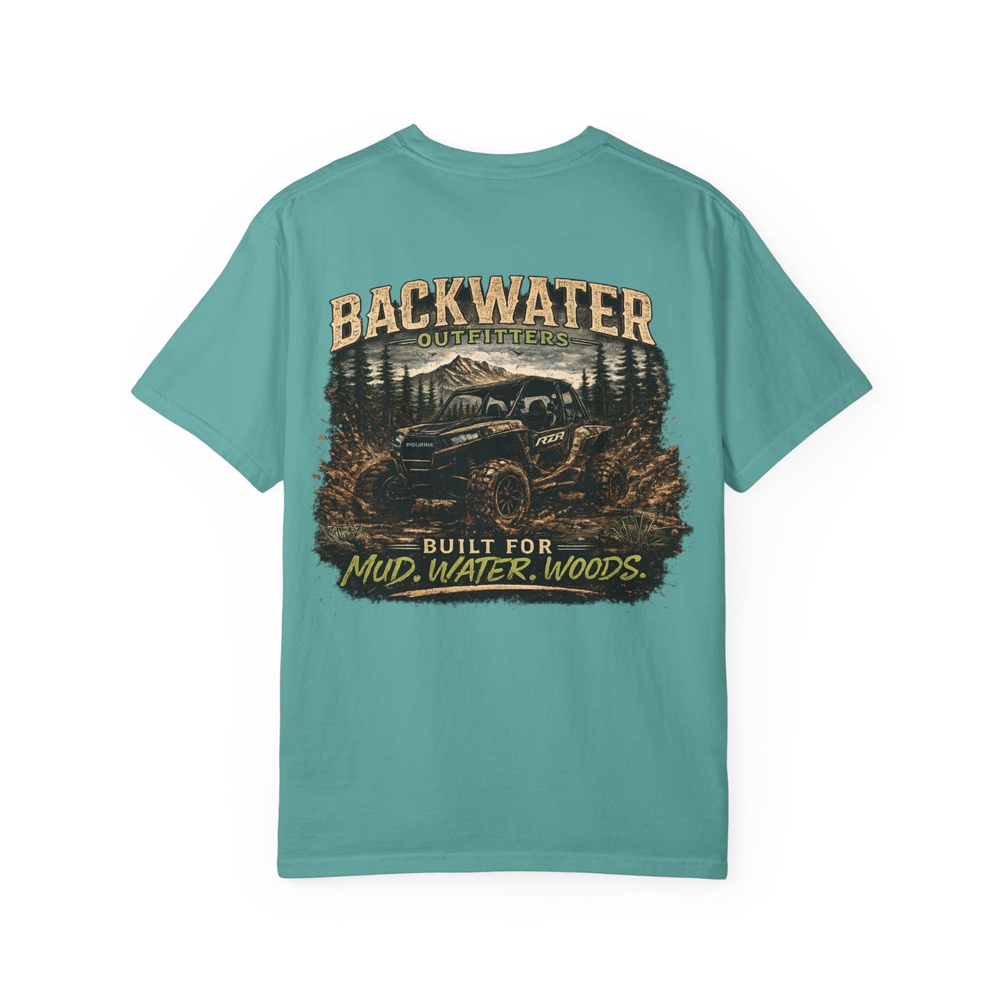 Backwater Offroad T-Shirt — "Built for Mud, Water, Woods" Graphic Tee