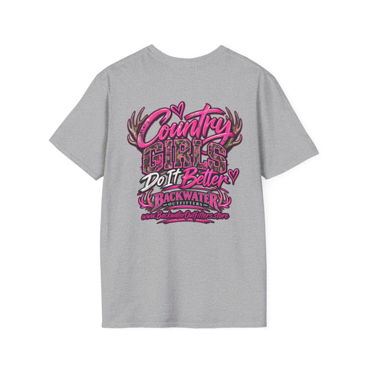 Women Country Girls Do It Better Backwater Graphic T-Shirt Printify
