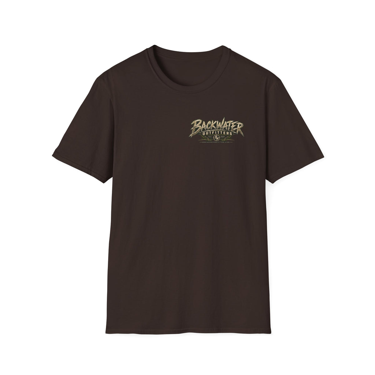 Backwater Outfitters T-Shirt – Sunset Marsh Fishing Tee Printify