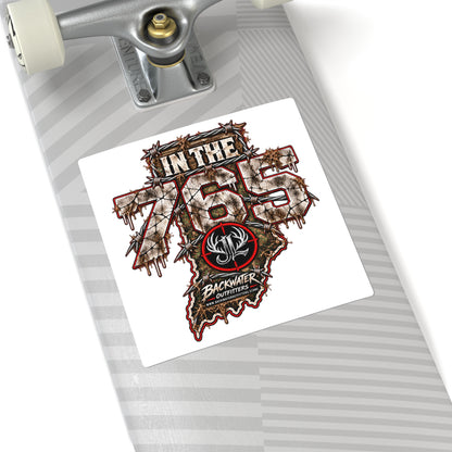 In The 765 Indiana Sticker — Backwater Outfitters Hunting/Outdoor Decal Printify
