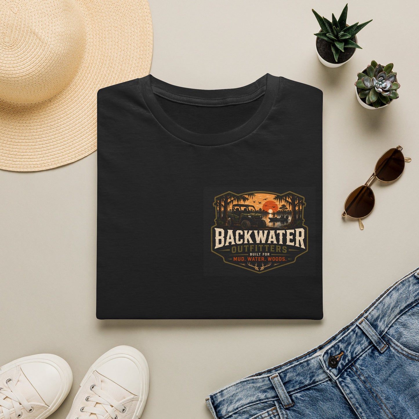 Backwater Outfitters Vintage Sunset T-Shirt