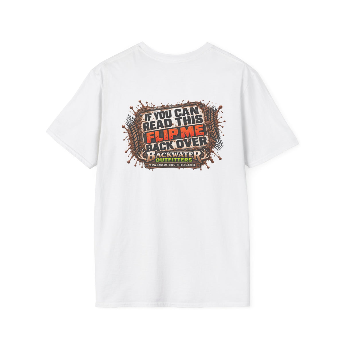 Buggy T-Shirt — 'If You Can Read This, Flip Me Back Over' Fishing Backwater Graphic Tee Printify