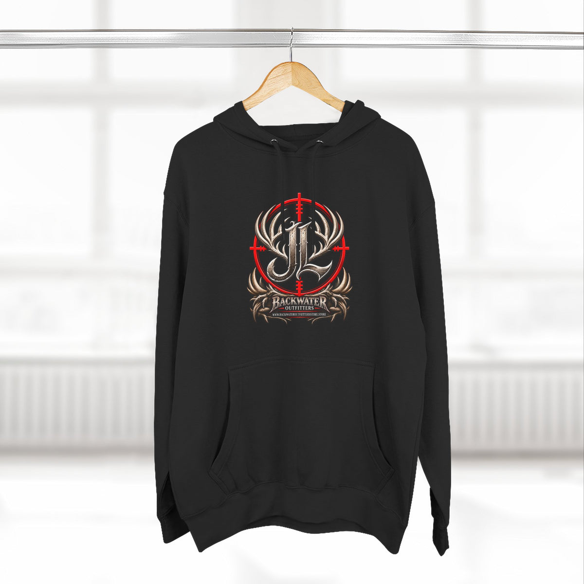James Luker Indiana Creek Water Backwater Outfitters Hoodie Printify