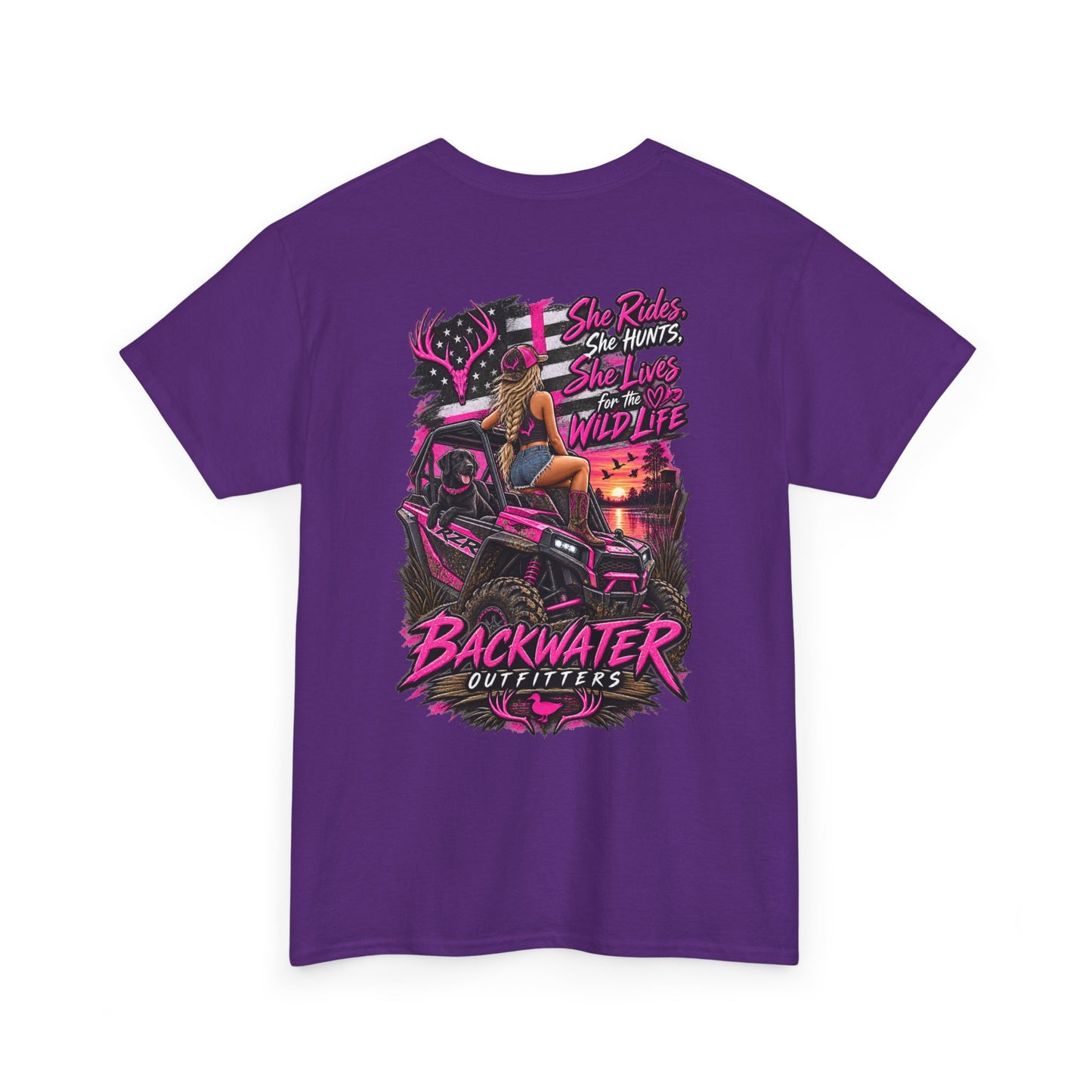 Backwater Bayou Graphic Tee — "Backwater Buttwhips" Outdoor Fishing & Hunting Shirt