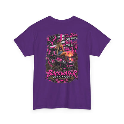 Backwater Bayou Graphic Tee — "Backwater Buttwhips" Outdoor Fishing & Hunting Shirt