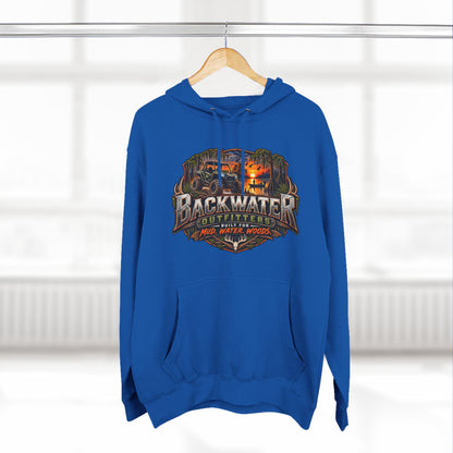 Backwater Outfitters Hoodie — Ride It, Hunt It, Fish It Graphic Pullover