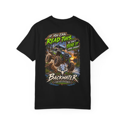 Backwater Outfitters Off-Road T-Shirt — "If You Can Read This... Send It" Mud Bogging Tee