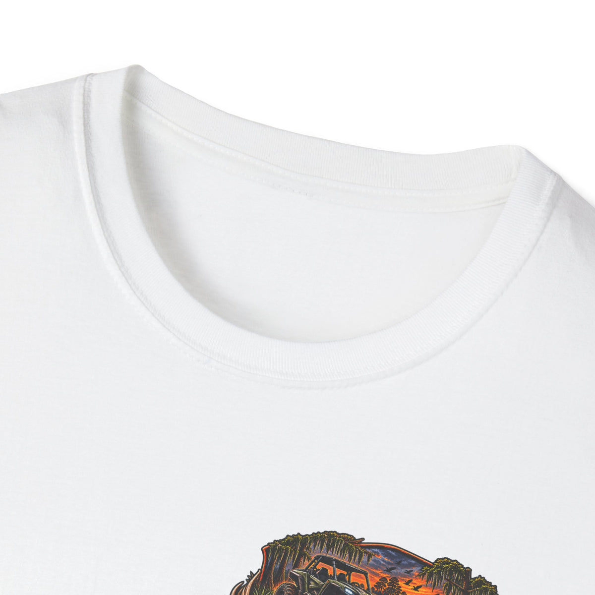 Backwater Outfitters Fishing T-Shirt — Outdoor Sunset Graphic Tee Printify