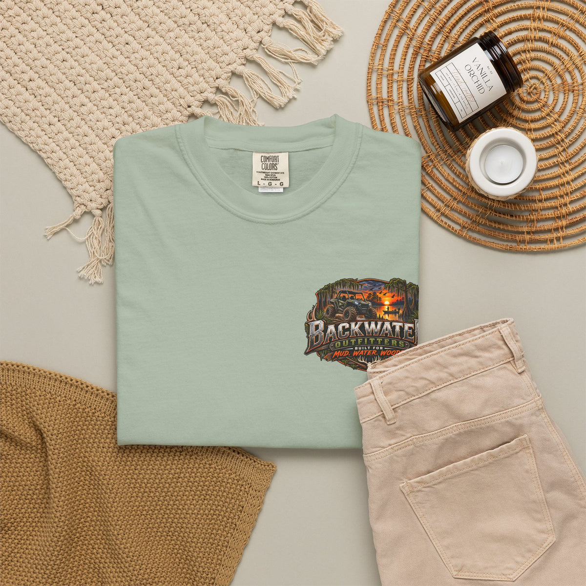 Backwater Outfitters Deer Graphic T-Shirt Printify