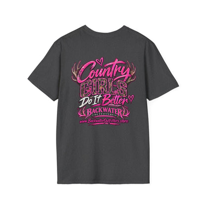 Women Country Girls Do It Better Backwater Graphic T-Shirt Printify