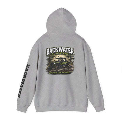 Backwater Outfitters Hoodie — Outdoor Off-Road Graphic Pullover