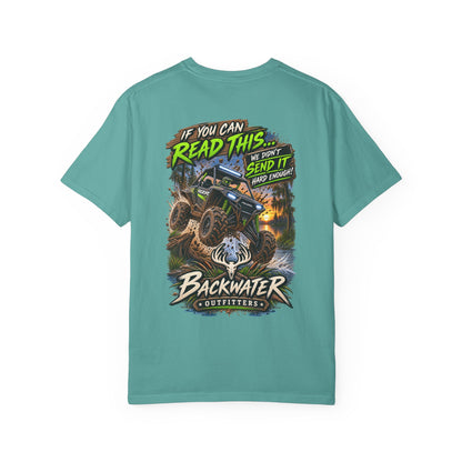 Backwater Outfitters Off-Road T-Shirt — "If You Can Read This... Send It" Mud Bogging Tee