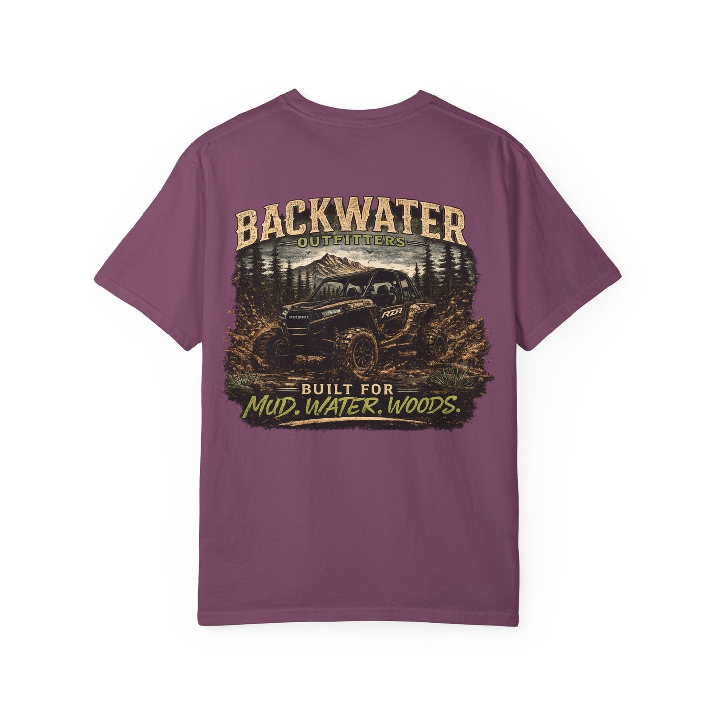 Backwater Offroad T-Shirt — "Built for Mud, Water, Woods" Graphic Tee