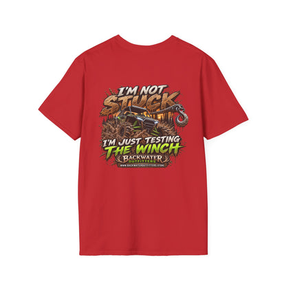 Buggy Off-Road T-Shirt — "I'm Not Stuck, I'm Just Testing the Winch" Truck & 4x4 Tee Printify