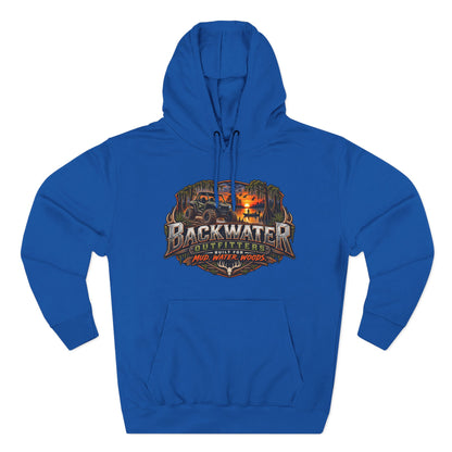 Backwater Outfitters Hoodie — Ride It, Hunt It, Fish It Graphic Pullover