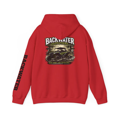 Backwater Outfitters Hoodie — Outdoor Off-Road Graphic Pullover