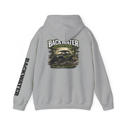 Backwater Outfitters Hoodie — Outdoor Off-Road Graphic Pullover