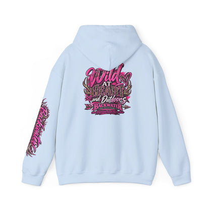 Backwater 'Wild At Heart' Hoodie – Outdoors Adventure Pullover Printify