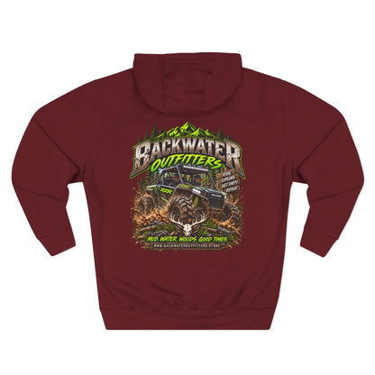 Backwater Outfitters Hoodie — Off‑Road Adventure Fleece Pullover