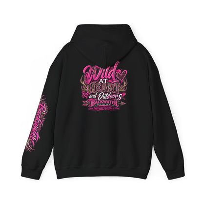 Backwater 'Wild At Heart' Hoodie – Outdoors Adventure Pullover Printify