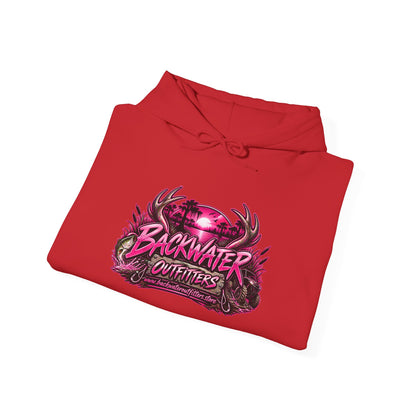Girl Backwater Outfitters "Mud Looks Better Pink" Hoodie Printify