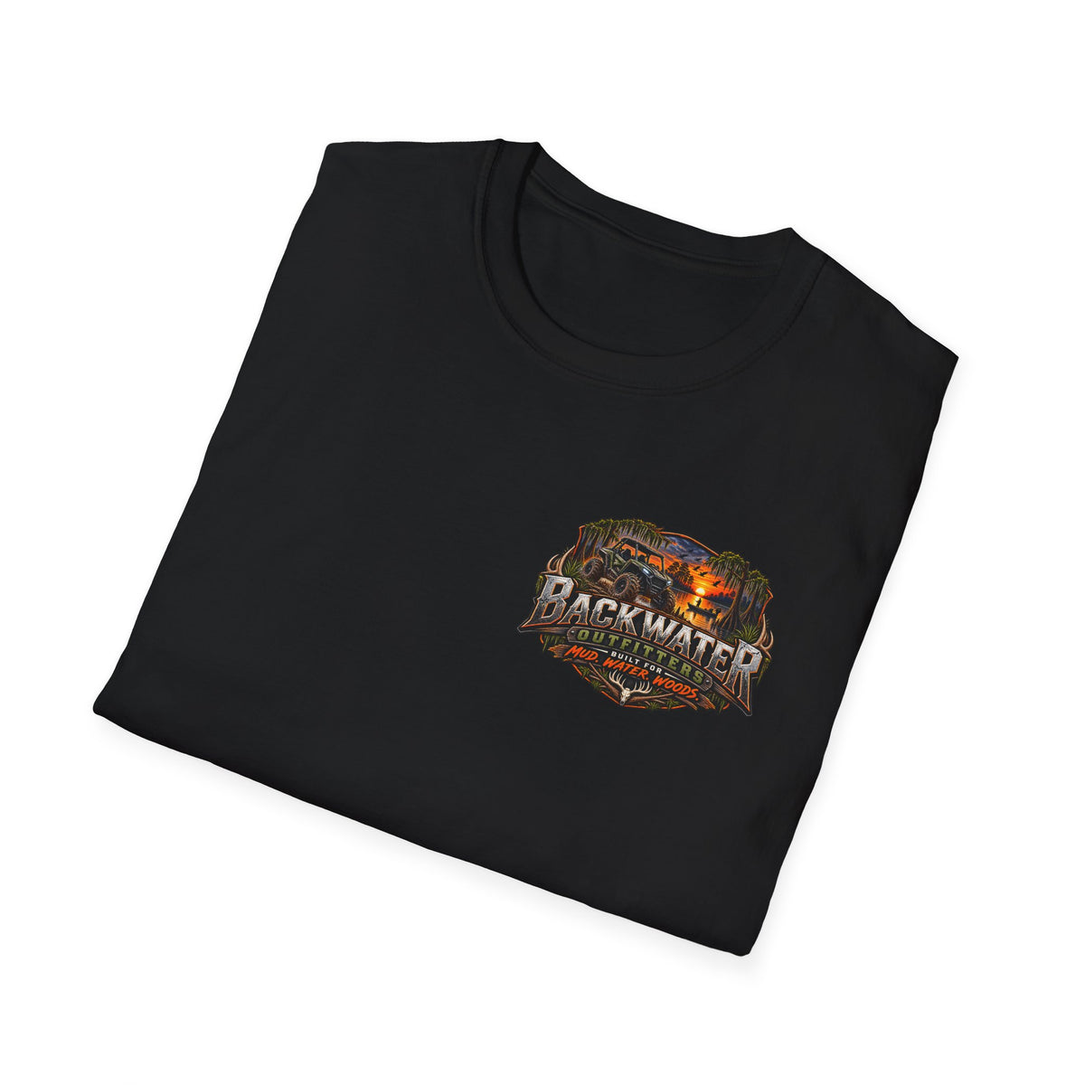 Backwater Outfitters Duck Hunting T-Shirt — Waterfowl Hunting Graphic Tee Printify