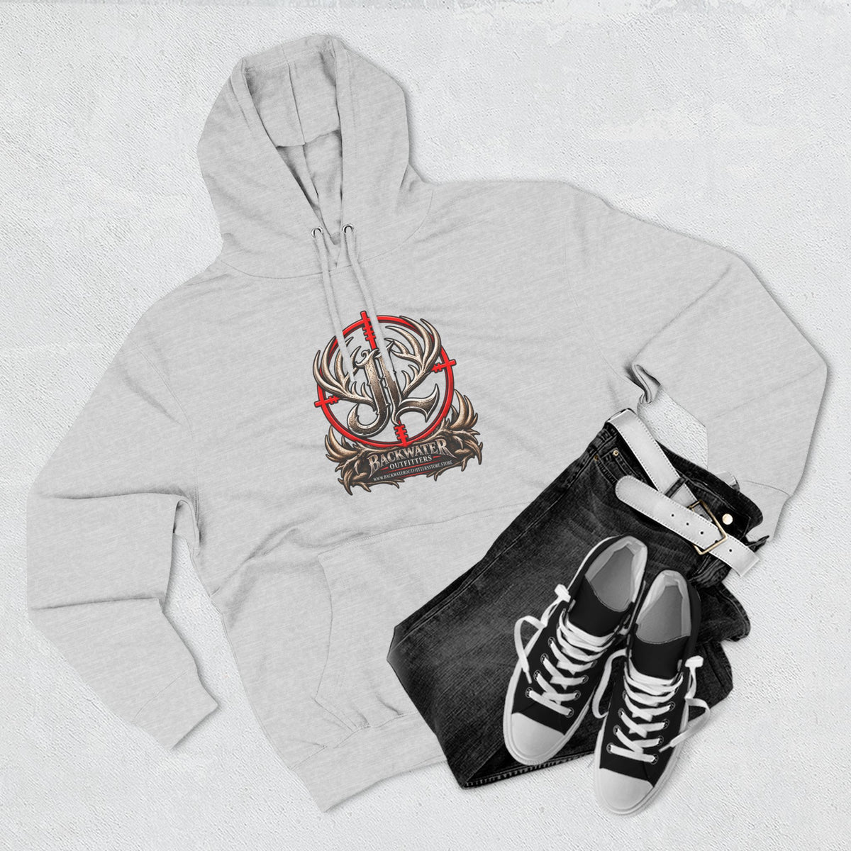 James Luker Indiana Creek Water Backwater Outfitters Hoodie Printify