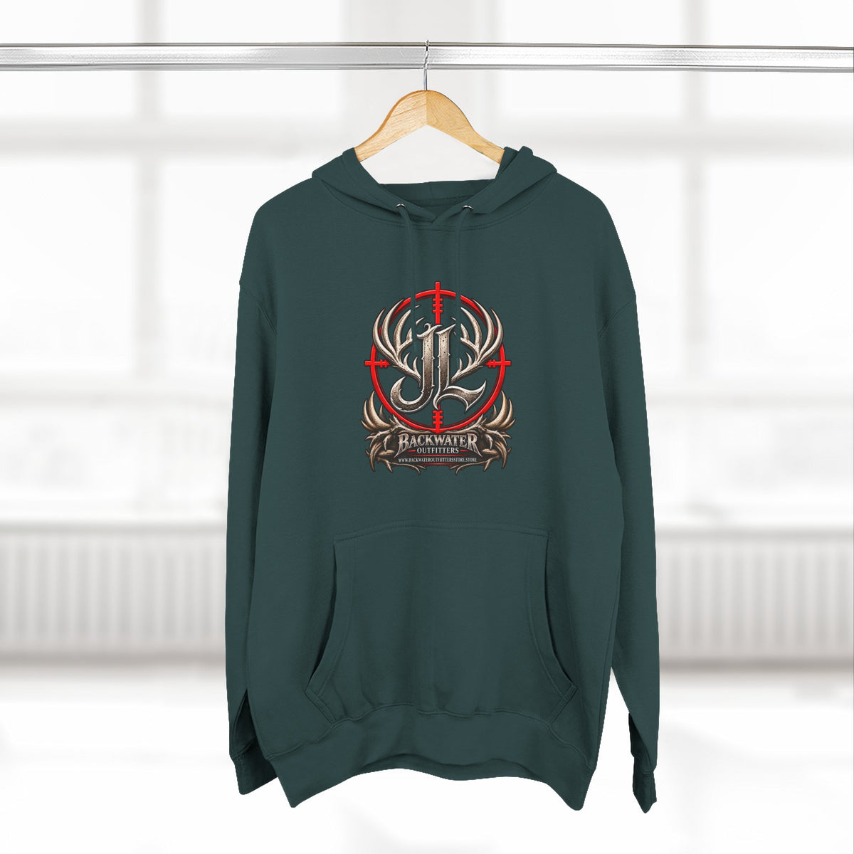 James Luker Indiana Creek Water Backwater Outfitters Hoodie Printify