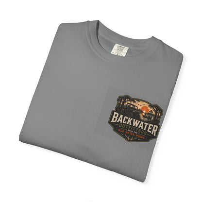 Backwater Outfitters T-Shirt — "Ride Hard, Live Outdoors" Off-Road Graphic Tee