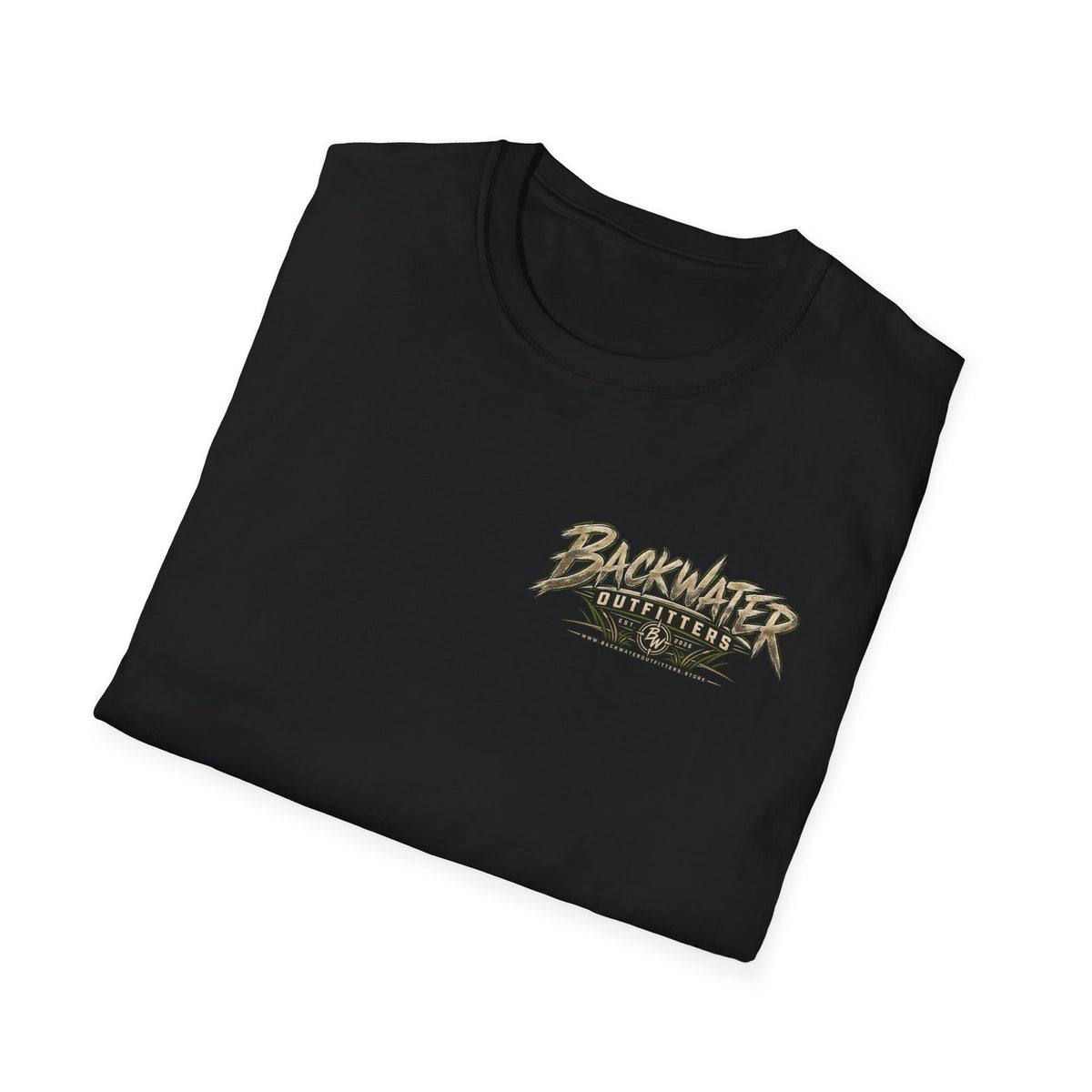 Backwater Outfitters T-Shirt – Sunset Marsh Fishing Tee Printify
