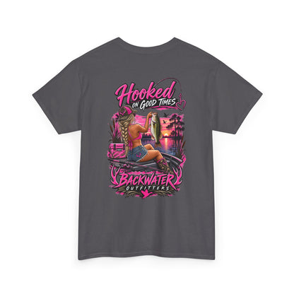 Backwater Outfitters "Hooked on Good Times" Graphic Tee