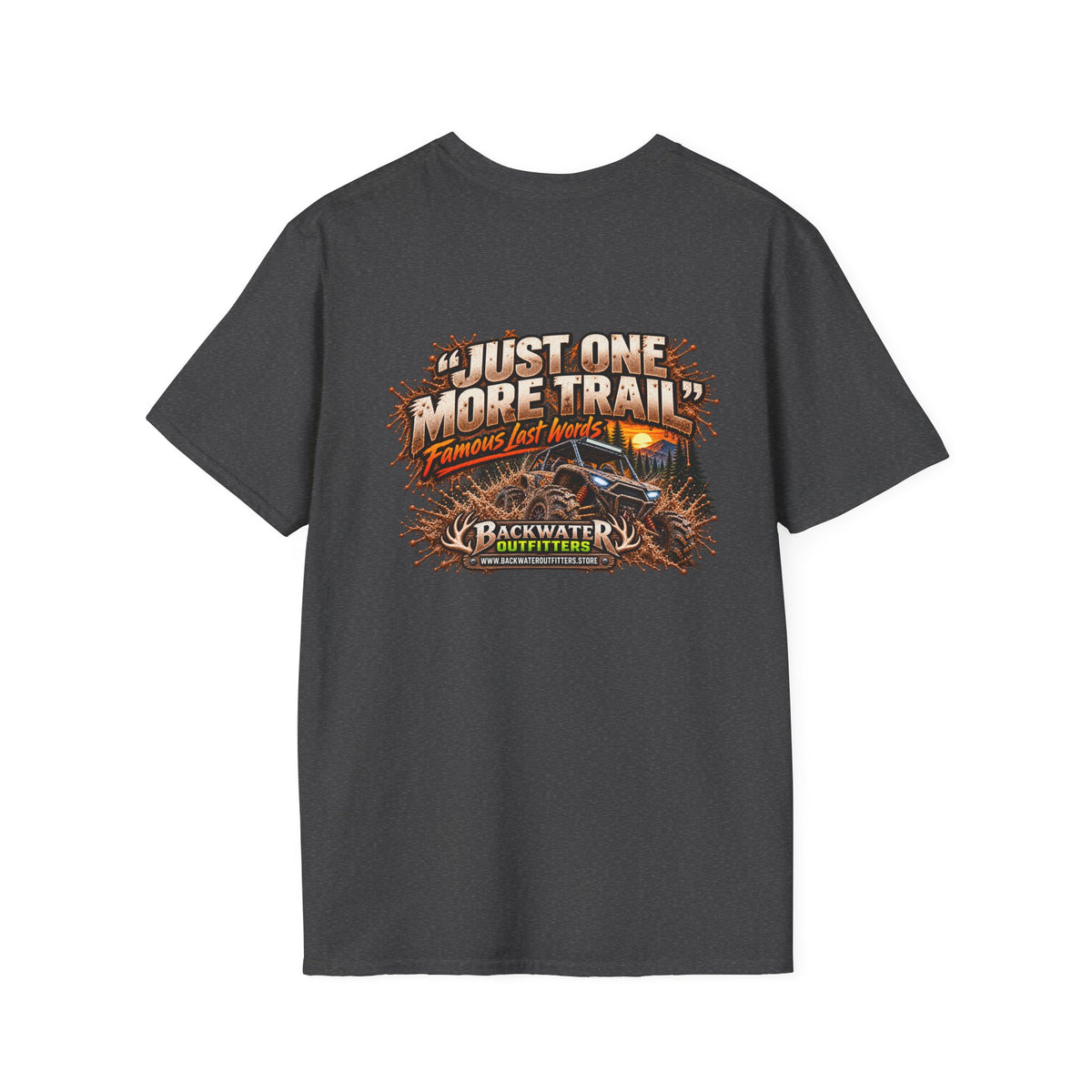 Buggy Backwater Outfitters Just One More Trail Trail T Shirt