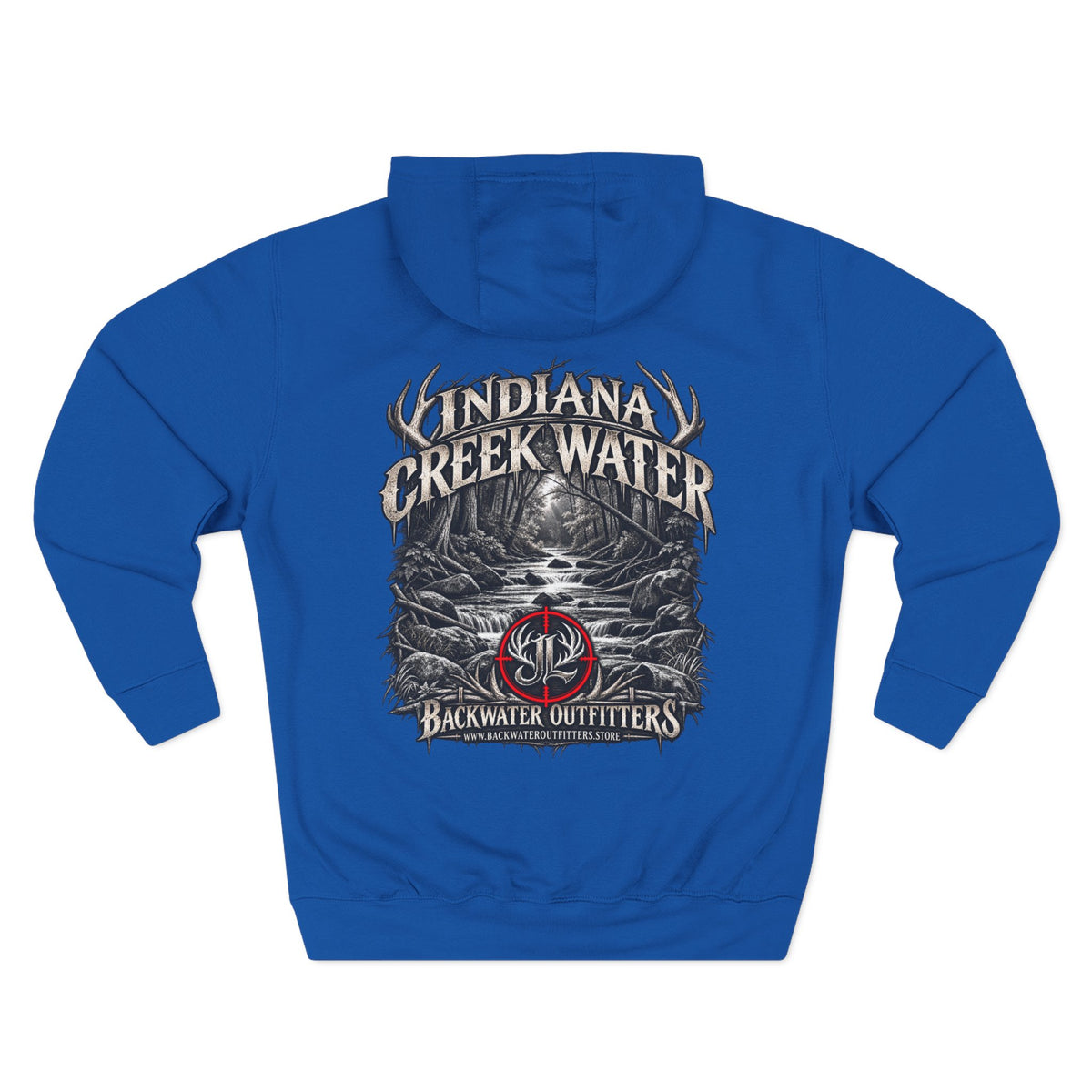 James Luker Indiana Creek Water Backwater Outfitters Hoodie Printify