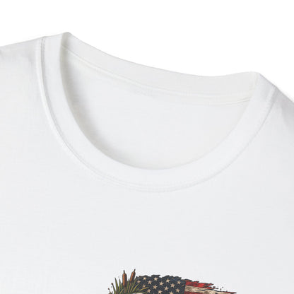 Simply Backwater Outfitters Flag Graphic T-Shirt — American Rustic Fishing Tee Printify