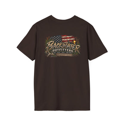 Backwater Outfitters Outdoor Fishing Graphic T-Shirt