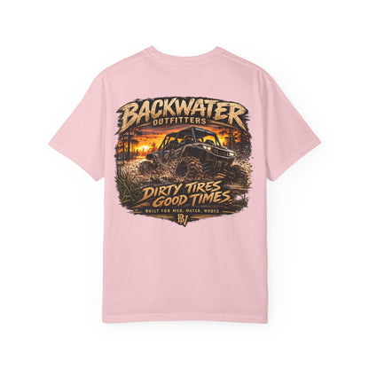 Backwater Outfitters 'Dirty Tires, Good Times' T-Shirt
